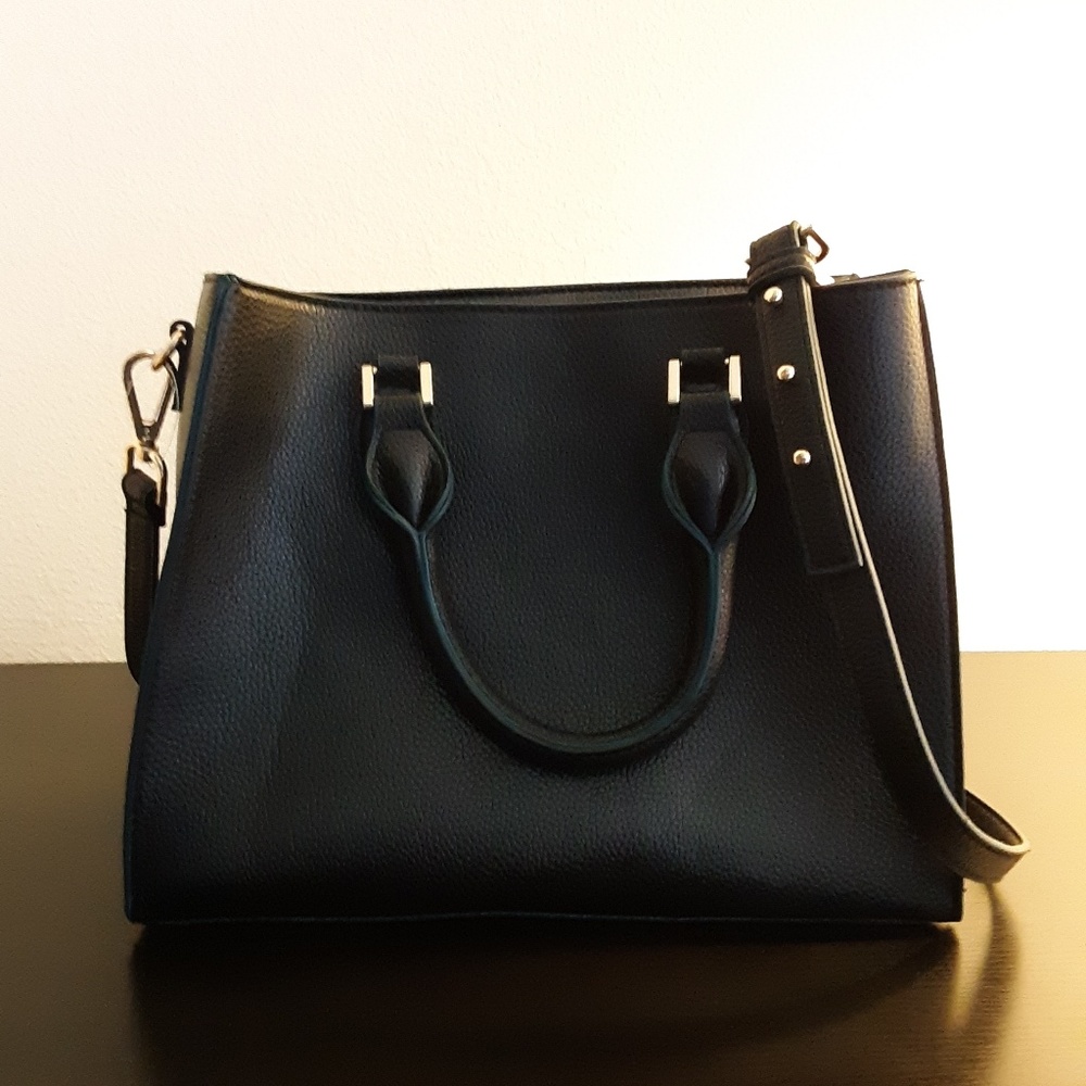 H&M Faux Leather Crossbody Tote